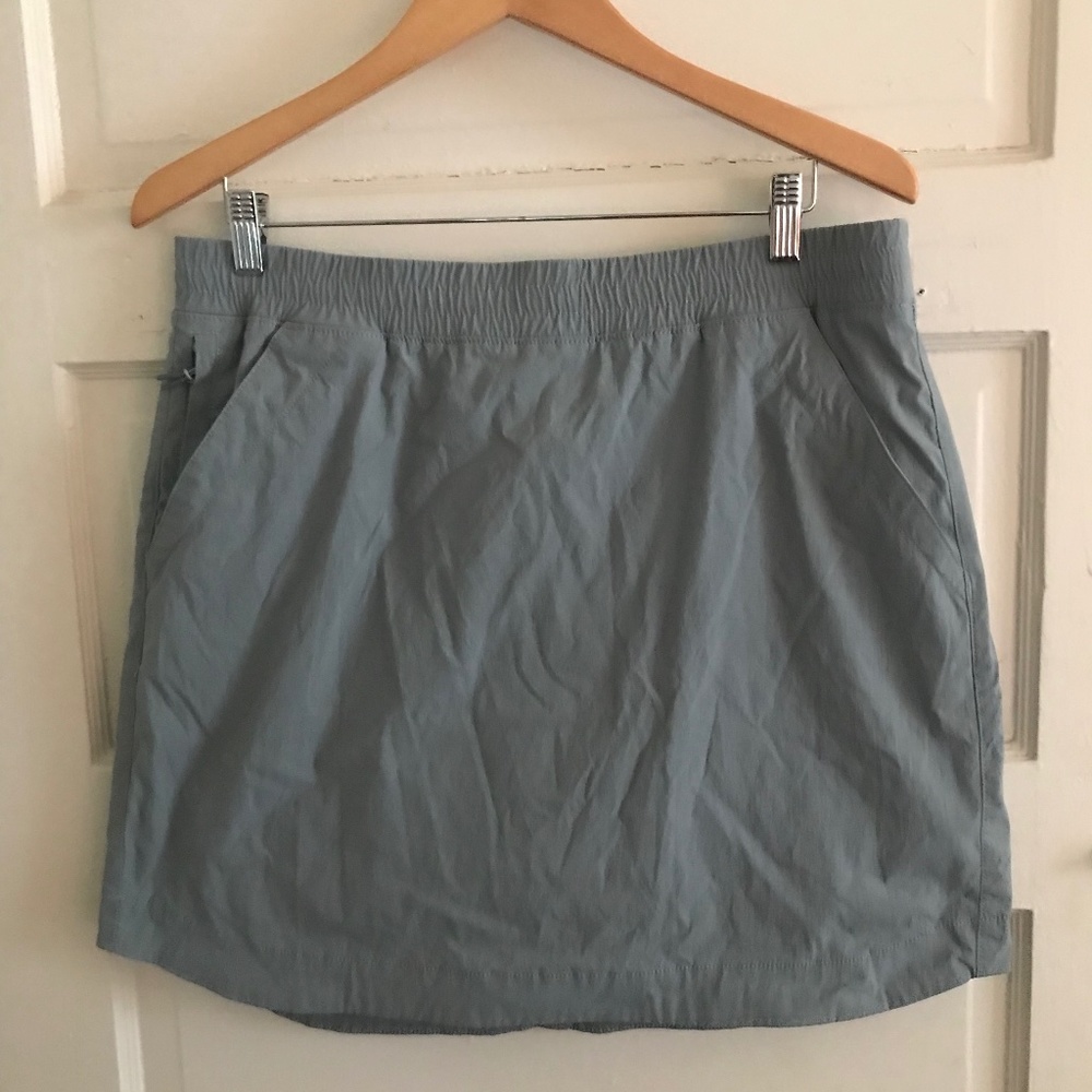 Alaskan Hardgear Duluth Trading Co Breezeshooter grey blue hiking skort skirt 16